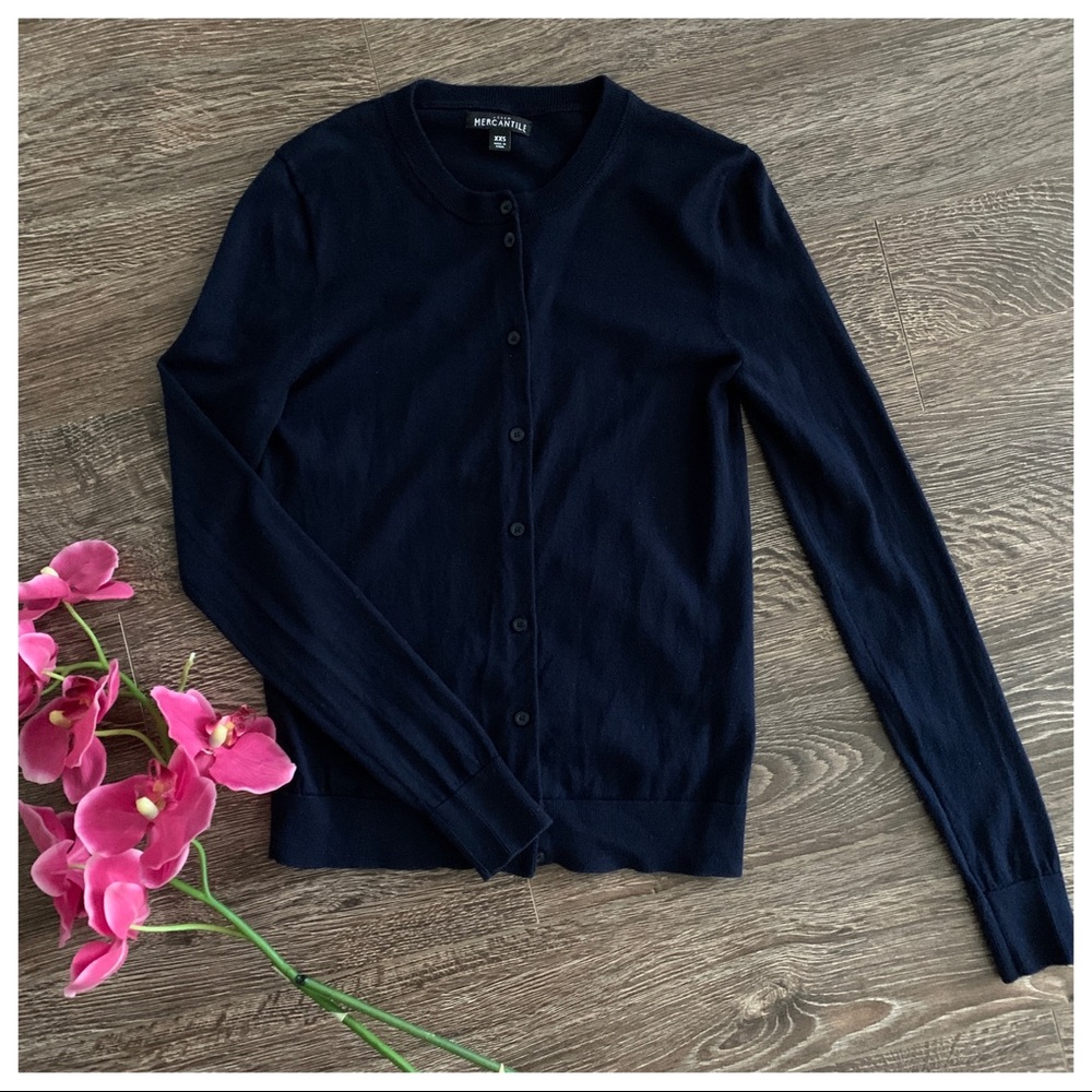 J Crew Navy Cardigan